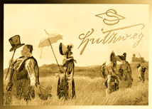 Gold Carl Spitzweg Der Sonntagsspaziergang Münze