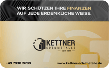 Kettner Gold Krisenschutzkarte (mit RFID Blocker | Etui)