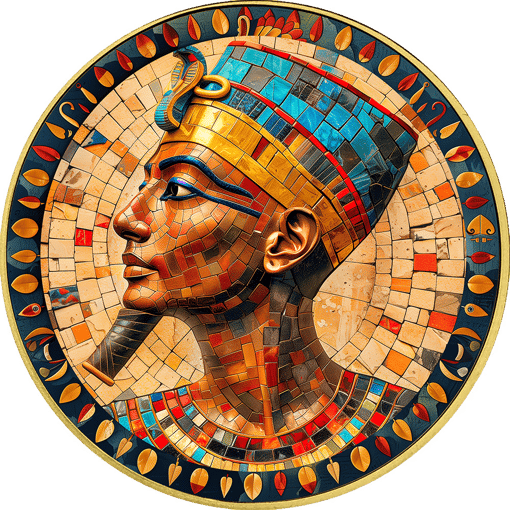 1 Unze Silber Ägypten Ramses 2024 (Auflage: 50 | coloriert | teilvergoldet)
