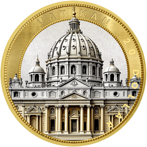 1 Unze Silber Pontifex Maximus 2025 (Auflage: 299 | teilvergoldet)