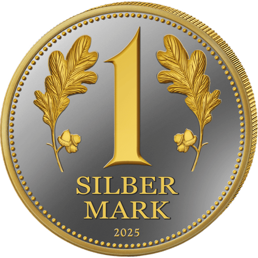 1 Unze Silbermark (Auflage: 2.500 | teilvergoldet | Polierte Platte)