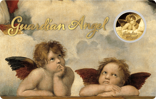 Gold Guardian Angel Münze