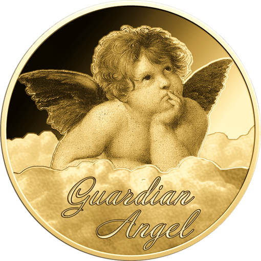 Gold Guardian Angel Münze