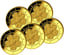 1/4 Unze Gold 50 Euro Lutherrose 2017 (Komplettsatz: A, D, F, G, J)