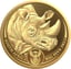 1/4 Unze Gold Big Five II Nashorn 2022 (Auflage: 2.000 | Polierte Platte)