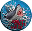 1 Unze Silber Weißer Hai 2021 (Auflage: 100 | coloriert | Space Blue)